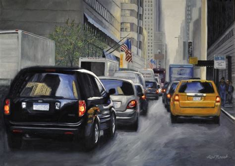 Downtown Traffic Is The Latest Painting Of A Cityscape I Have Come