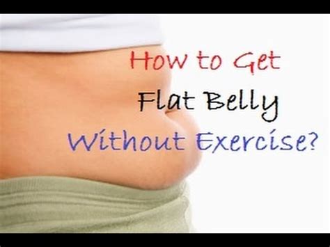 I will tell you the unconventional method to flatten your tummy in one month. How to Get Flat Stomach Fast Without Exercise? - YouTube