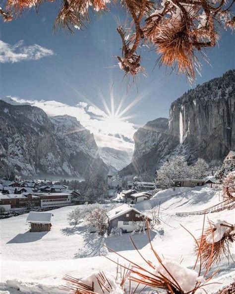 Lauterbrunnen Switzerland Vacation Winter Scenes Best Vacations