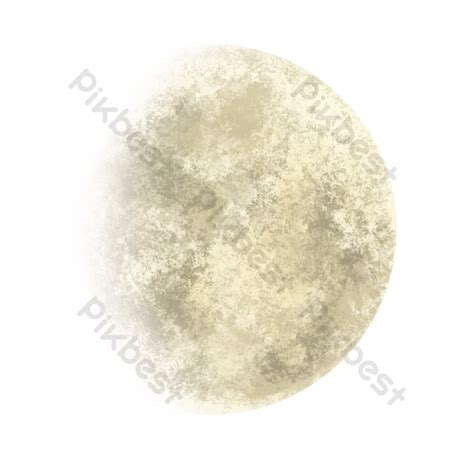 Golden Moon Surface Elements Png Images Psd Free Download Pikbest