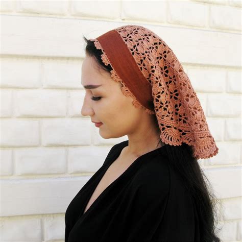 Head Covering Women Crochet Head Scarf Church Veil Veil For Etsy