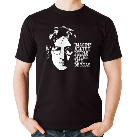 Camiseta Camisa The Beatles Imagine John Lennon Rock Shopee Brasil