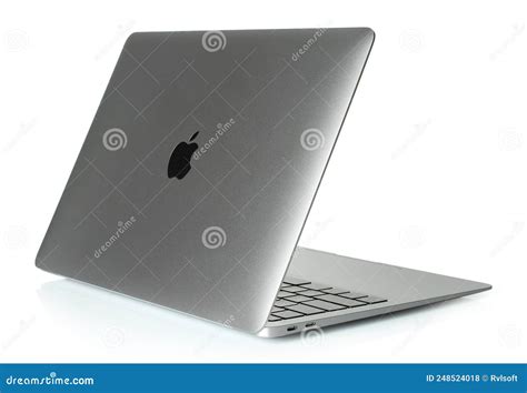 Laptop Apple Macbook Air M1 13 Inch On White Background Editorial Stock