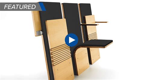 Wall Mounted Cantilever Folding Chairs For Seating In Businesses And Offices
