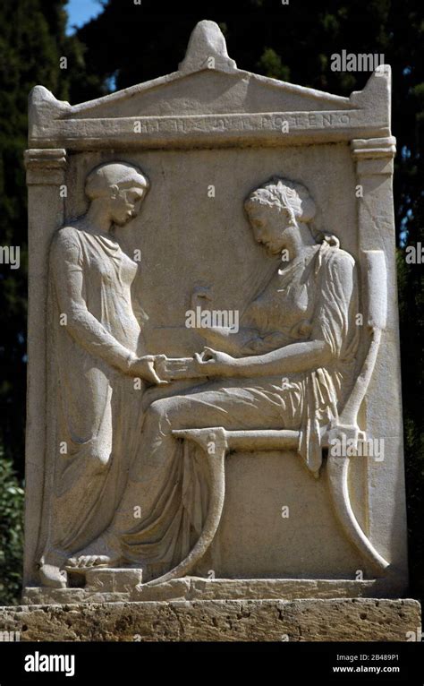Grave Stele Kerameikos Athens Immagini E Fotografie Stock Ad Alta