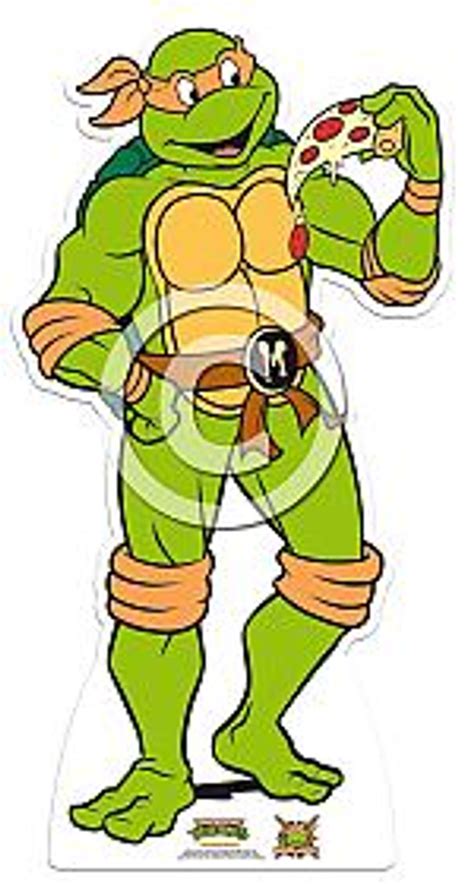 Lifesize Cardboard Cutout Of Teenage Mutant Ninja Turtles Michelangelo
