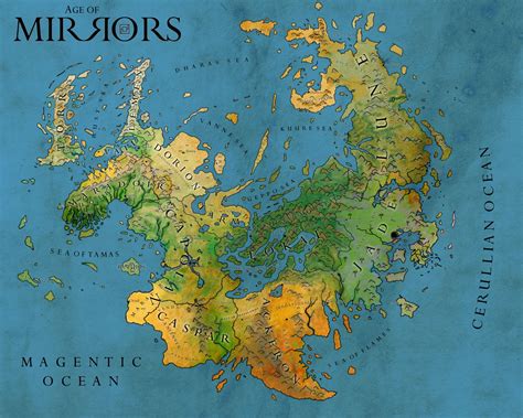 Photo 1 Of 1 From Mirrors Fantasy Map Fantasy World Map Imaginary Maps