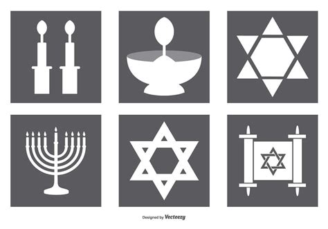 Jewish Icon Collection 132674 Vector Art At Vecteezy
