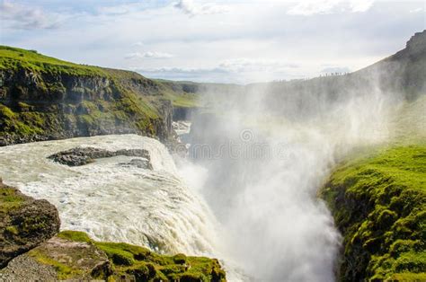 Gullfoss Waterfall Iceland Stock Photo Image Of Place Outdoors