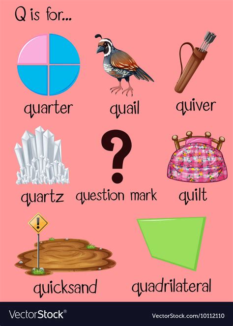Kindergarten Words That Start With Q