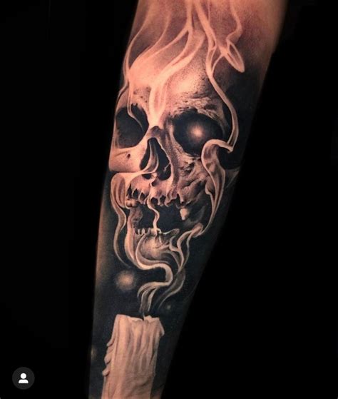 Evil Skull Tattoo Skull Rose Tattoos Skull Sleeve Tattoos Forearm