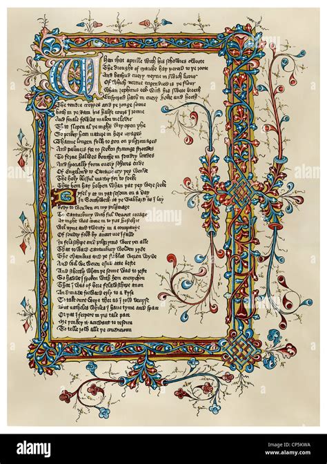 Chaucer The Canterbury Tales Hi Res Stock Photography And Images Alamy