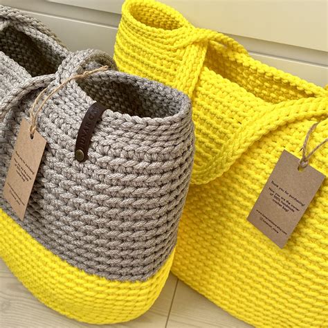 Crochet Tote Bag Xxl Size Extra Large Crochet Bag Crochet Purse Neon