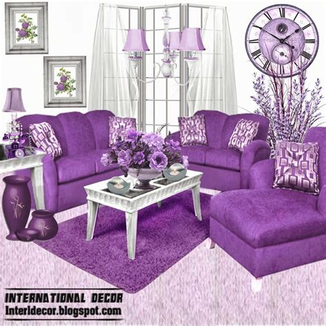 Only Furniture Innovative Purple Grey Living Room Home Throughout
