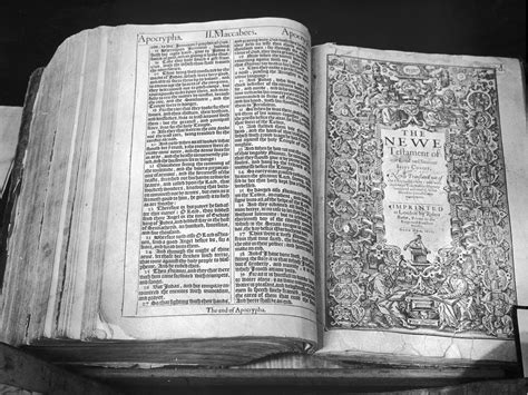 A Rare 400 Year Old Bible Containing A Typo In The Ten Commandments