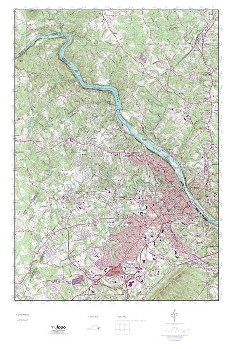 Mytopo Lynchburg Virginia Usgs Quad Topo Map