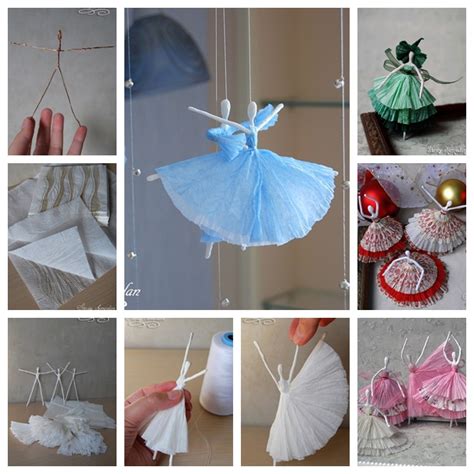 Any other ideas, especially links to how tos etc would be great. Wonderful DIY Creative Paper Ballerinas With Napkin and Wire