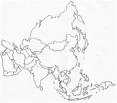 East Asia Blank Outline Map My Xxx Hot Girl