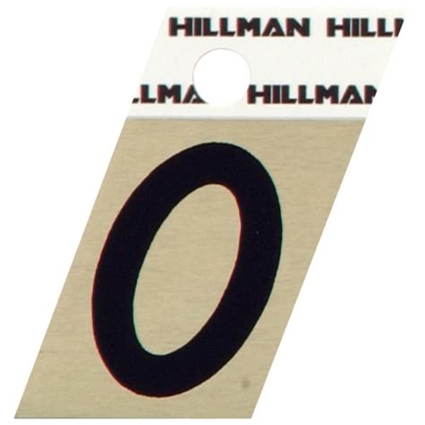 Hillman 1 12 In Reflective Black Number Letter In The House Letters