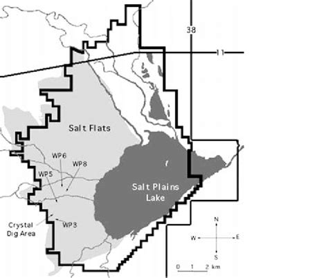 Map Of The Salt Plains National Wildlife Refuge The Salt Plains Are In