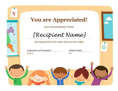 Parent Appreciation Certificates Printable