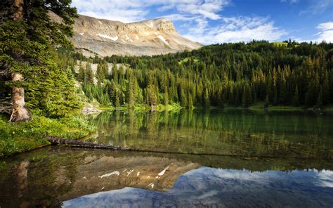 Canada Lake Forests Mountains Scenery Nature Wallpapers Hd