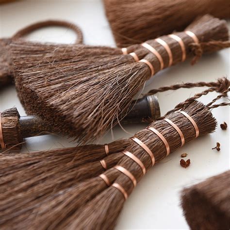 Natural Palm Brush Hand Broom Kitchen Broom Small Etsy
