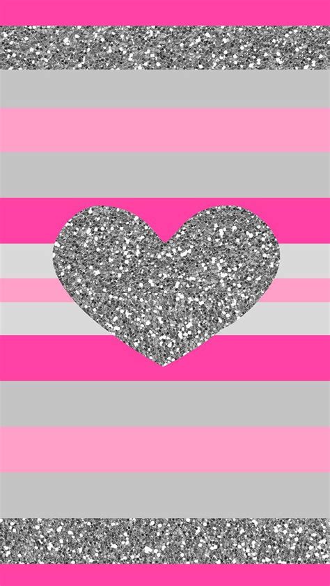 720p Free Download Glitter Heart Pink Hd Phone Wallpaper Peakpx