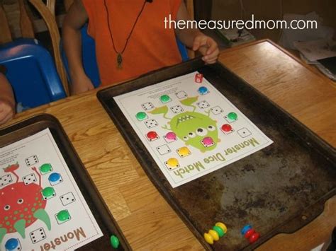 Looking For A Preschool Math Game We Love This Monster Dice Game Get