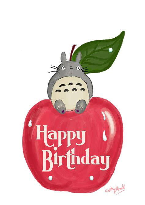 Totoro Birthday Card