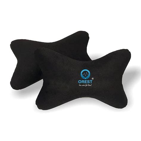 Orest Blackgrey And Beige Ortho Bone Shaped Neck Rest Pillow At Rs 699