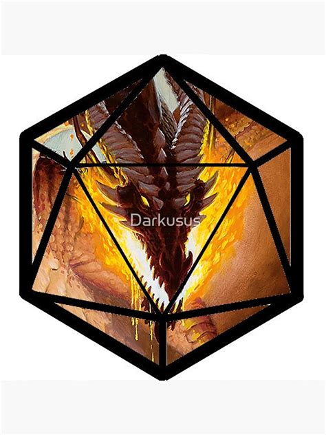 Dandd Dragon Poster For Sale By Darkusus Redbubble