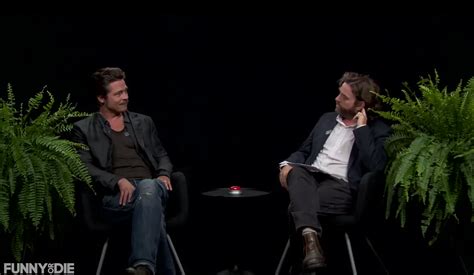 Brad Pitt spits in Galifianakis' face during 'Between Two Ferns' - LA Times