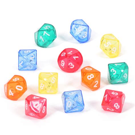 Set Of Ten Sided Dice In Dice For Maths Resources Early Excellence