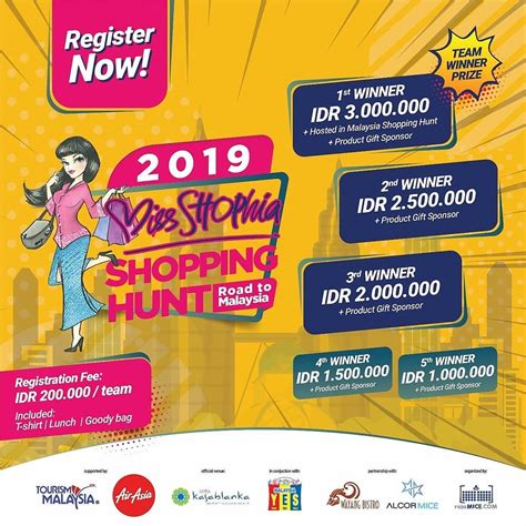 Monday, 22 apr 2019 09:43 pm myt. Miss SHOPhia Shopping Hunt - Road to Malaysia • 2019 ...