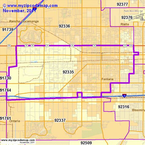 Zip Code Map Of 92335 Demographic Profile Residential Housing