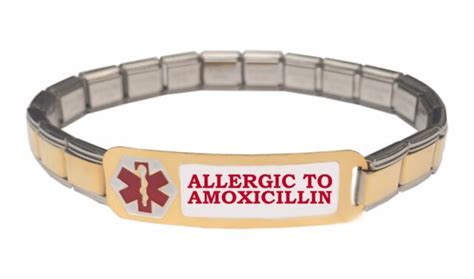 Allergic To Amoxicillin 9mm Italian Charm Medical Alert Starter
