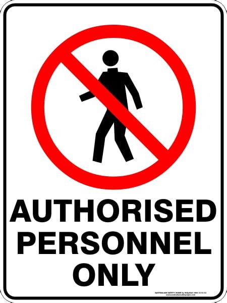 Authorised Personnel Only Discount Safety Signs New Zealand