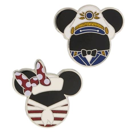 Disney Pin Set Disney Cruise Line Mickey And Minnie Icons Disney Pins
