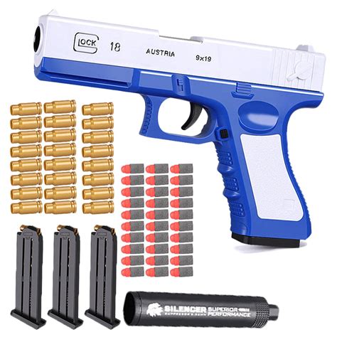 Buy Kfgj Glock And M1911 Shell Ejection Soft Bullet Toy Ejecting