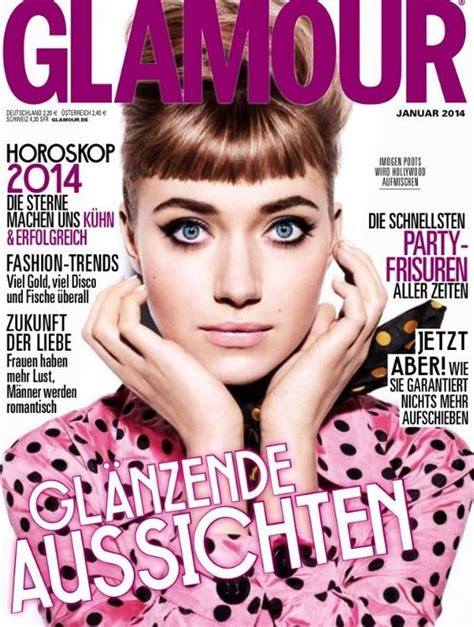 Imogen Poots Glamour Magazine Cover Germany January January Magazines