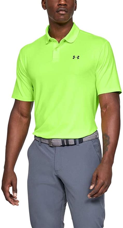 Under Armour Men S Lime Green Polo Shirt Size Small Walmart Com