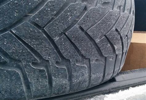 Strangest Flat Spot On This Snow Tire Justrolledintotheshop
