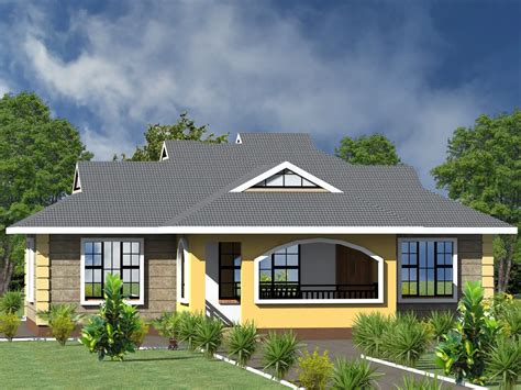 Home Design 10x16m With 3 Bedrooms A2d