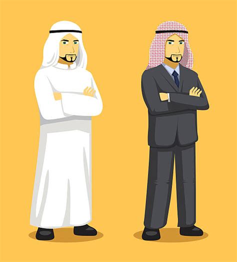 Best Handsome Muslim Men Cartoon Illustrations Royalty Free Vector