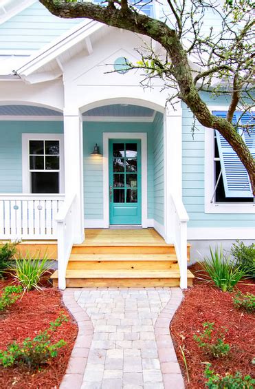 Make Your Front Door Shine With Beautiful Shades Of Seaside Blue