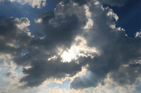 Light And Dark Clouds With Sun Free Stock Photo Public