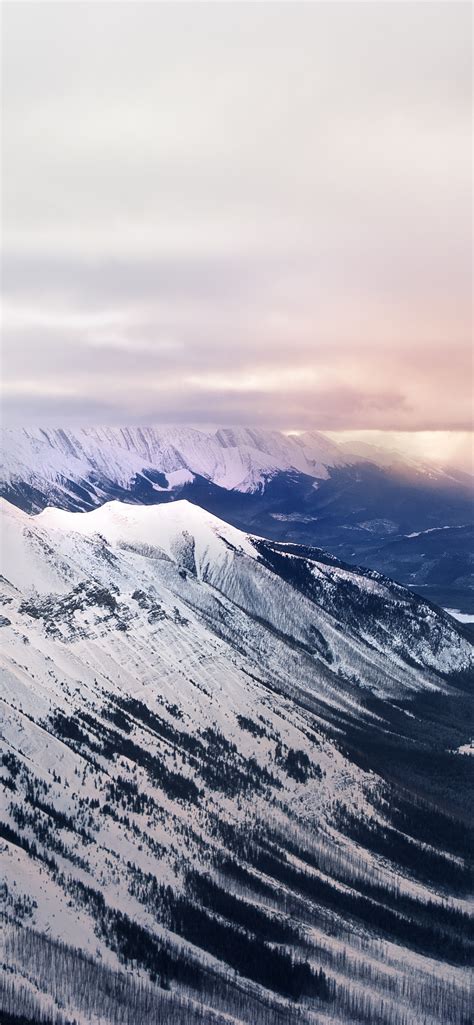 Glacier Mountains Wallpaper 4k Snow Covered Sunrise Landscape