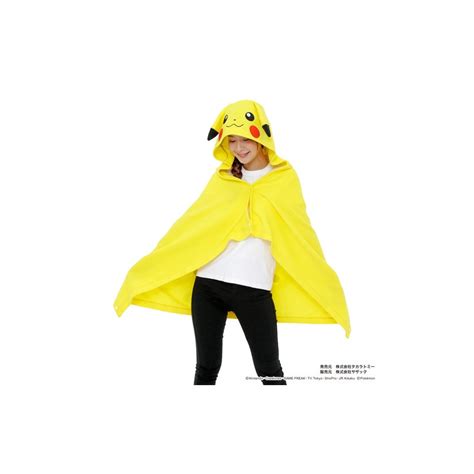 Pikachu Plush Costume Cape One Size Adult Pokémon Center Official Site Pikachu Cape Plush