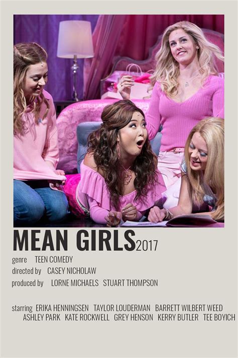 Mean Girls By Cari In 2020 Mean Girls Movie Poster Wall Music Poster
